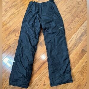 SkiGear Insulated Snowboard Ski Pants Polyester Nylon Black Size S